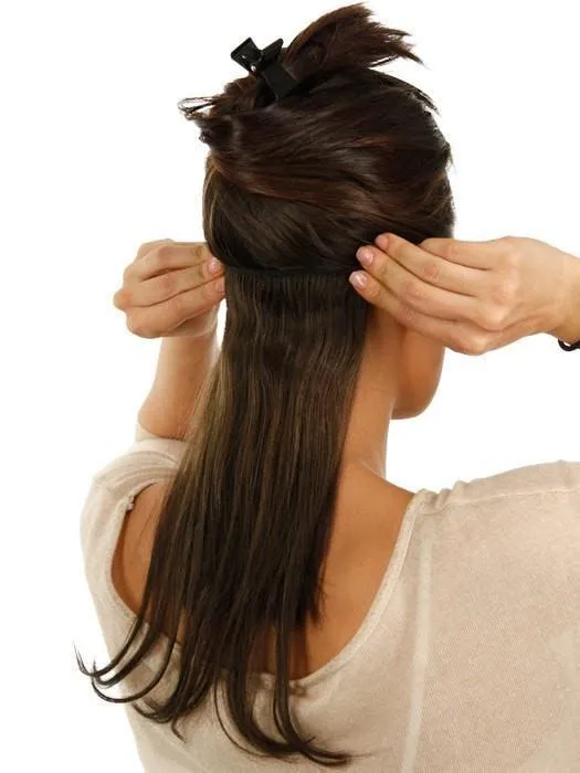 12" easiXtend Professional Human Hair Extensions (8 Piece) | Clip In