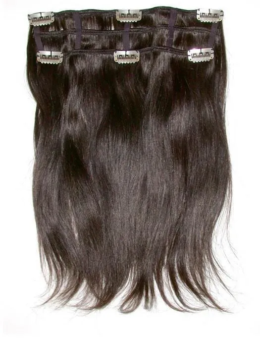 16" Human Hair Clip In Extensions (2 Piece) | CLOSEOUT