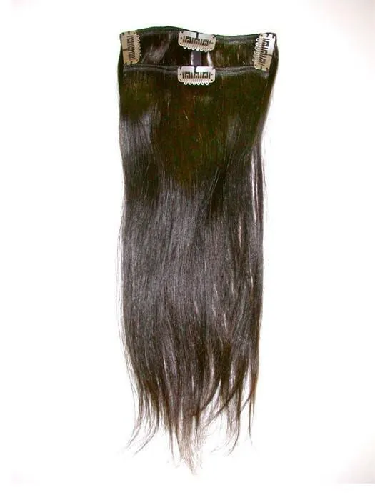 16" Human Hair Clip In Extensions (2 Piece) | CLOSEOUT