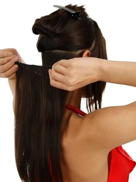 16" Human Hair Clip In Extensions (2pc) by Raquel Welch | CLOSEOUT