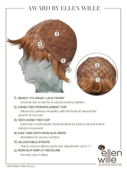 Award | Remy Human Hair Lace Front Wig (Hand-Tied)