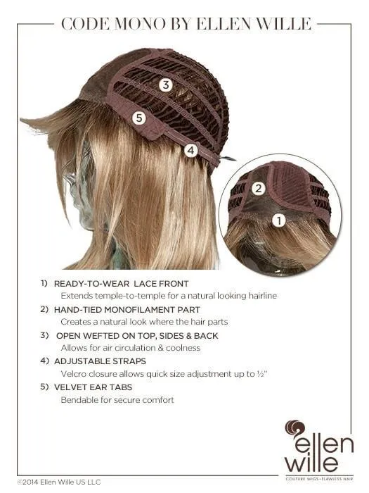 Code Mono | Synthetic Lace Front Wig (Mono Part)