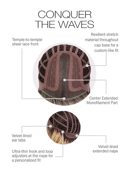 Conquer the Waves | Synthetic Lace Front Wig (Mono Part)
