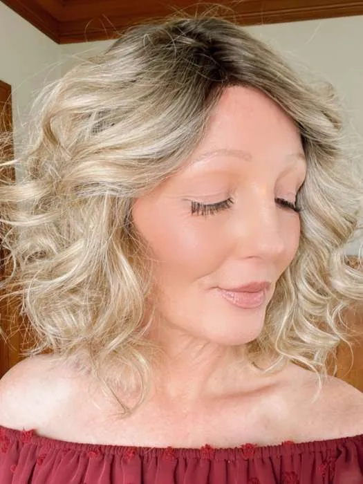 Emma | Human Hair / Synthetic Blend Lace Front Wig (Mono Part)