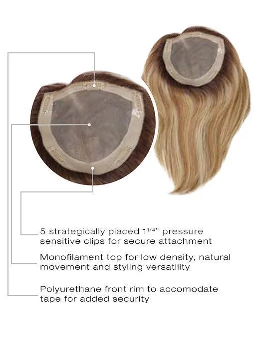 Gilded 12" | Human Hair Top Piece (Mono Top)