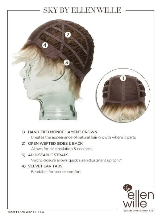 Sky | Synthetic Wig (Mono Crown)