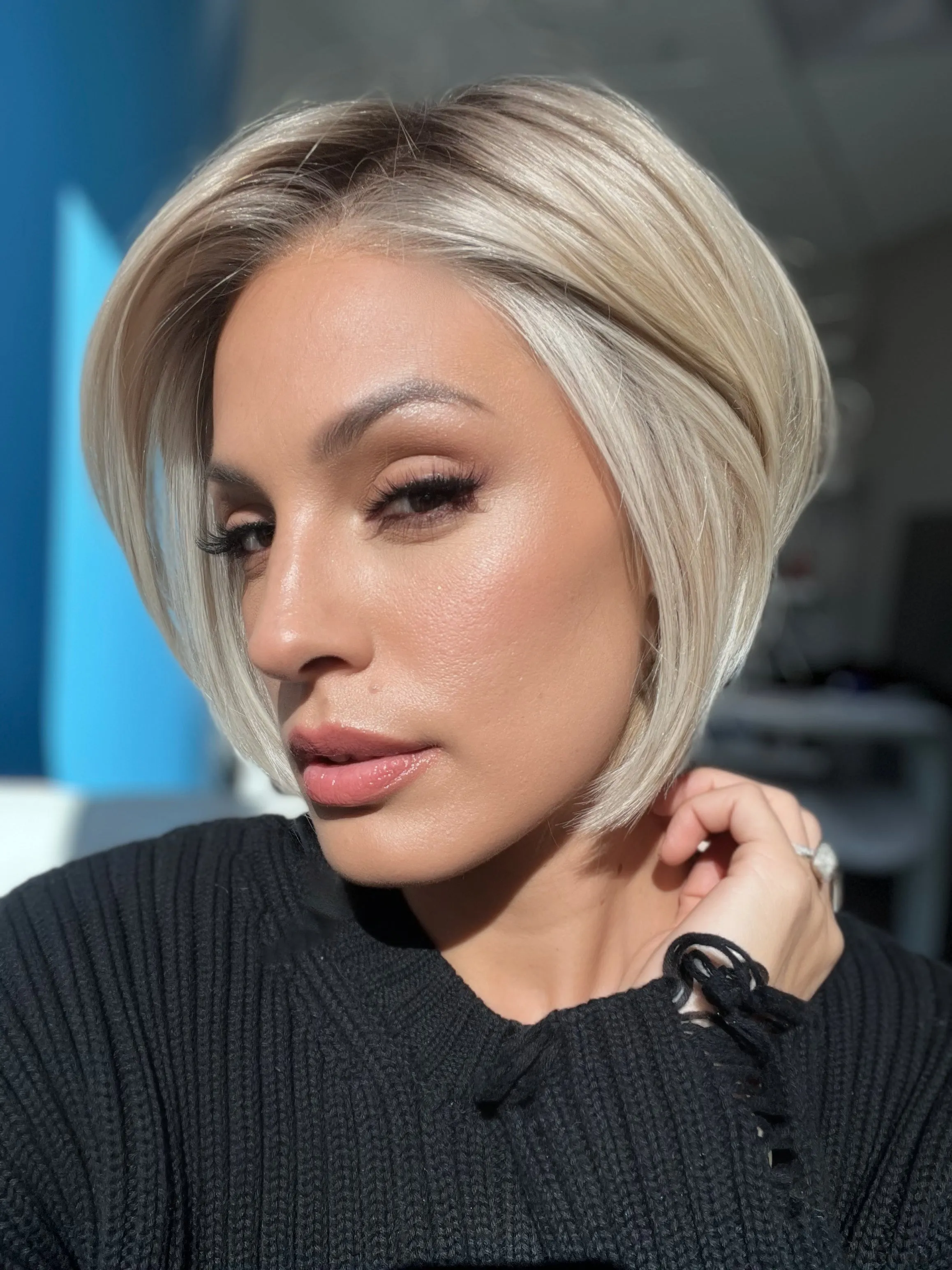 Straight Up With a Twist | HF Synthetic Lace Front Wig (Mono Top)