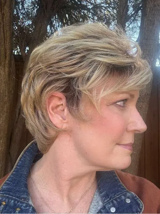Swept Back Short Cut | Synthetic Wig (Basic)