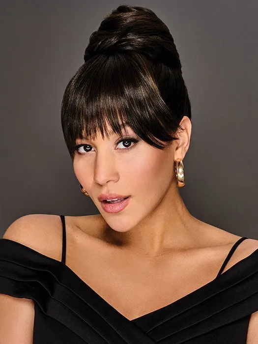 Trendy Fringe & Bun | Synthetic Hair Wrap